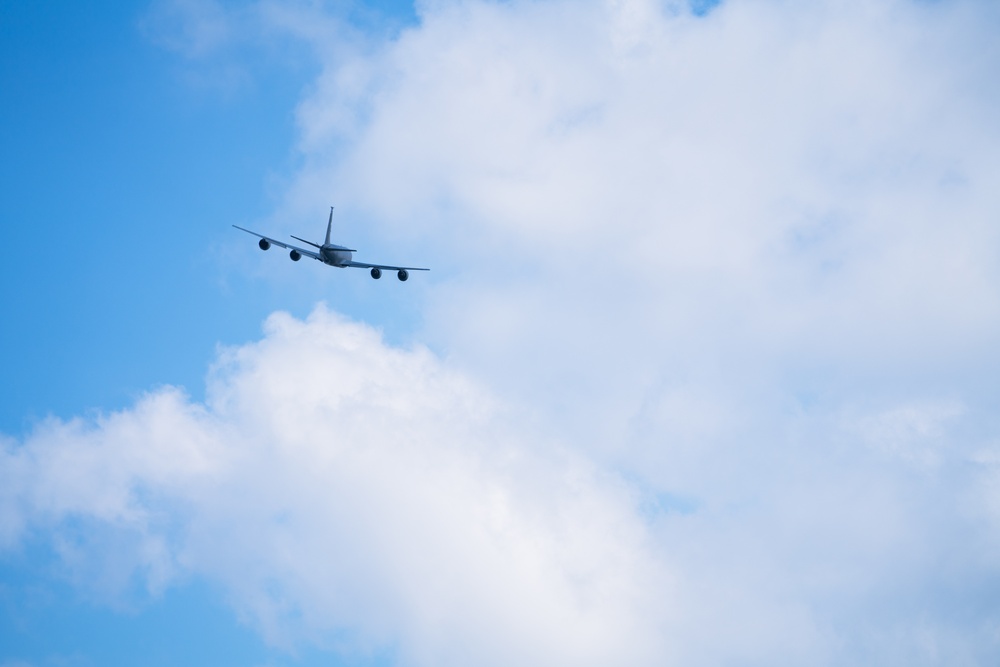 KC-135 Stratotanker aircraft departs from MacDill