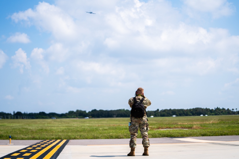 KC-135 Stratotanker aircraft departs from MacDill