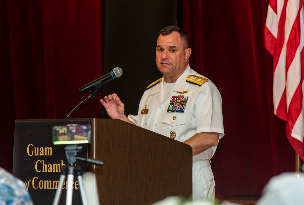 JRM Commander Speaks at Guam Chamber of Commerce