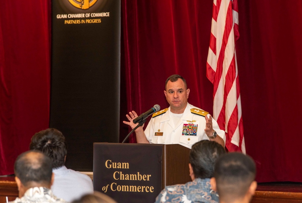 JRM Commander Speaks at Guam Chamber of Commerce