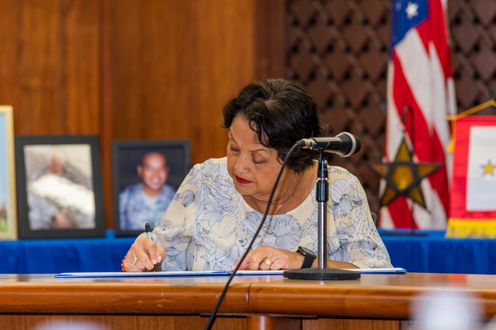 GovGuam Hosts Gold Star Family Proclamation Signing