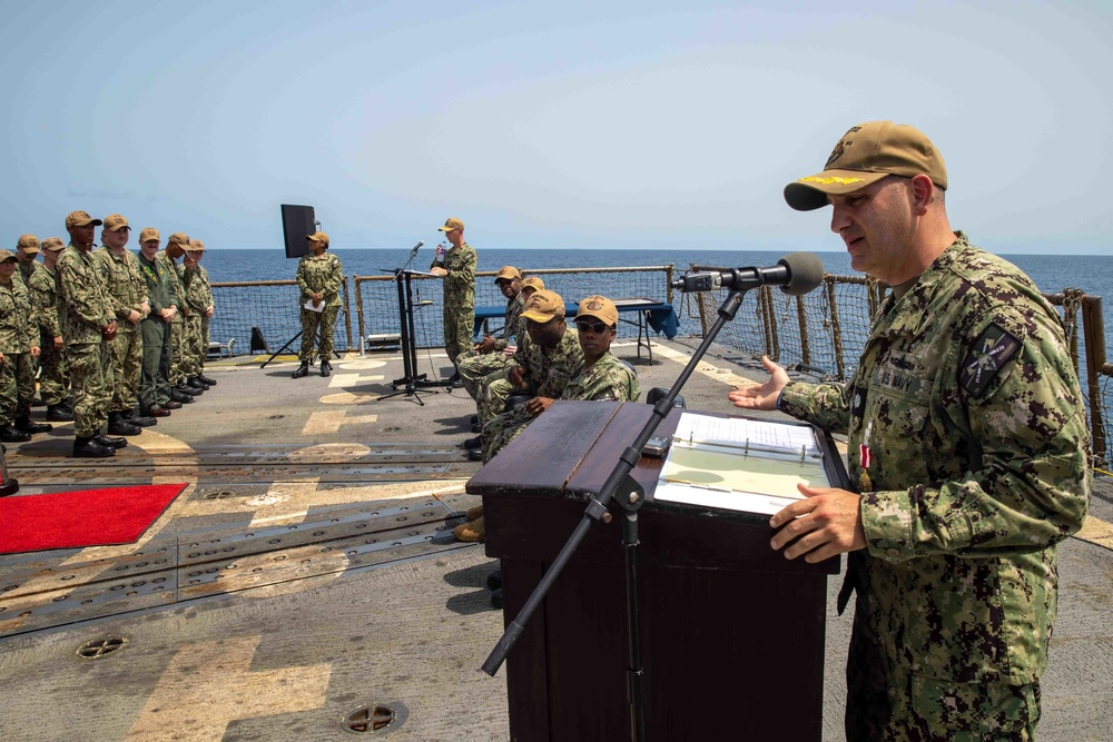 USS Nitze Change of Command