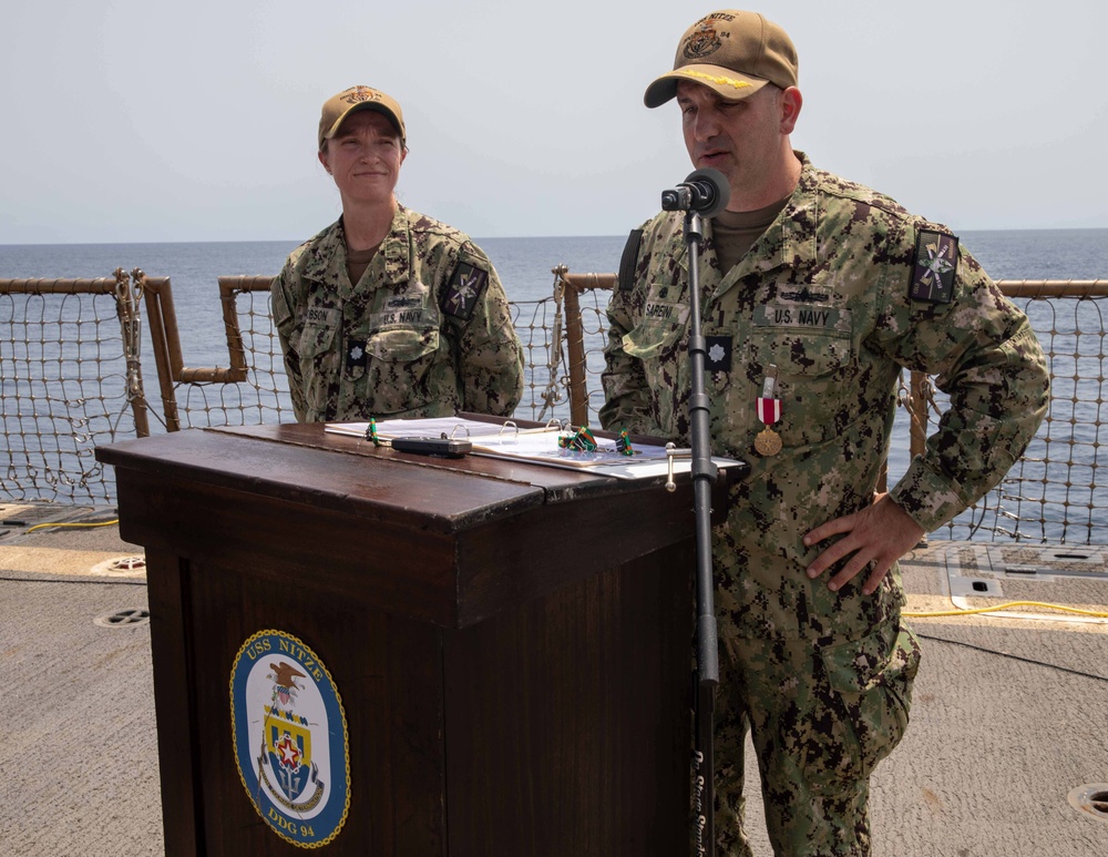 USS Nitze Change of Command