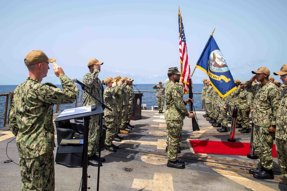 USS Nitze Change of Command