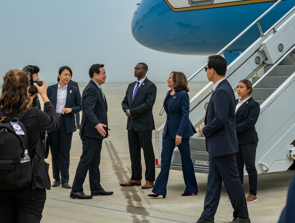 Vice President Harris ends Asia trip in South Korea