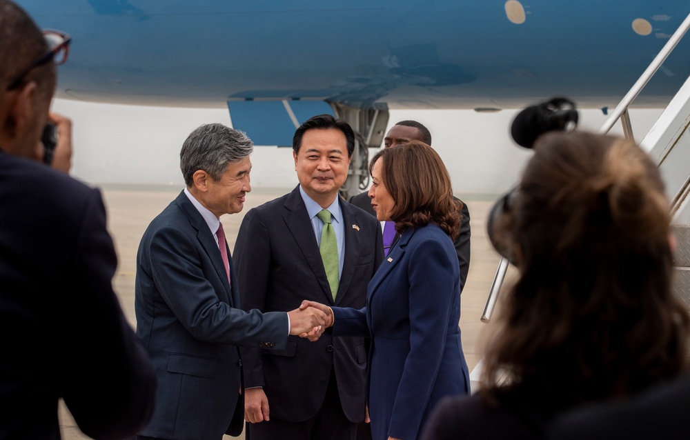 Vice President Harris ends Asia trip in South Korea