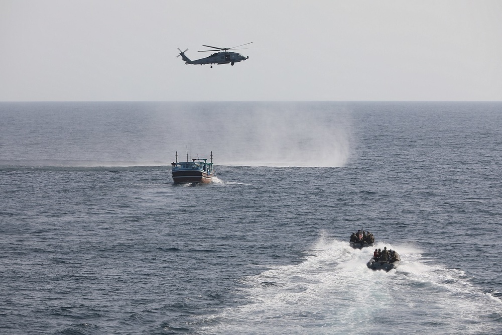 U.S. Navy Warship Seizes $10 Million in Drugs in Gulf of Oman