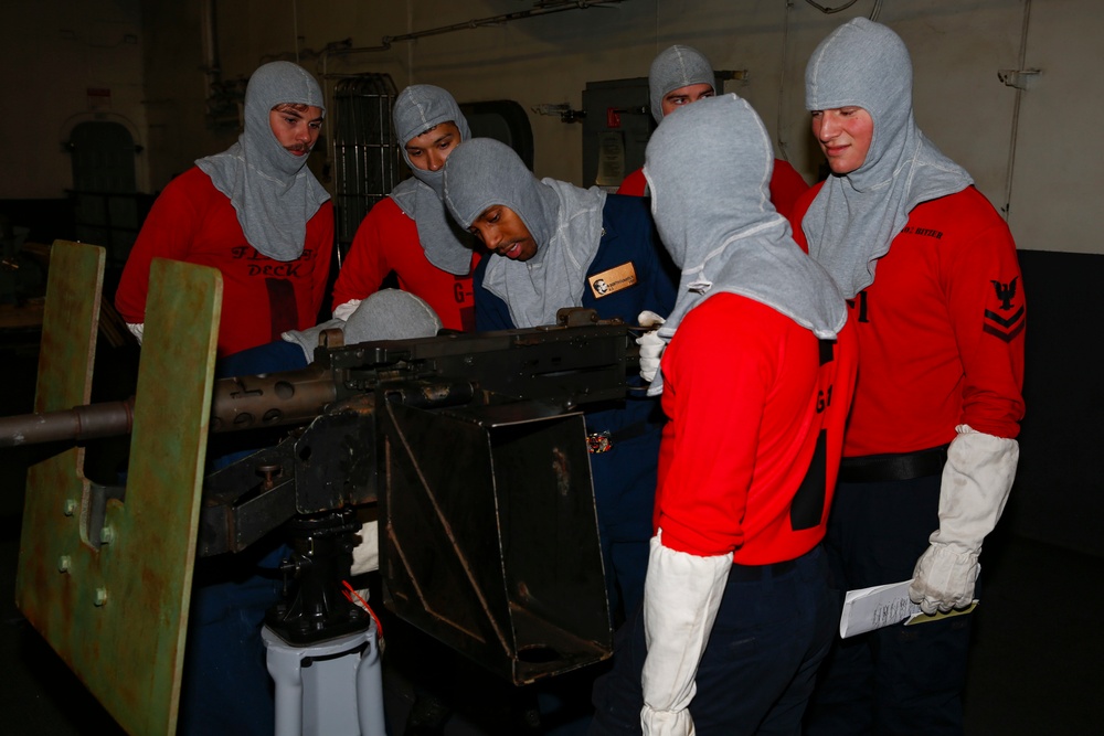 Abraham Lincoln Sailors participate in general quarters