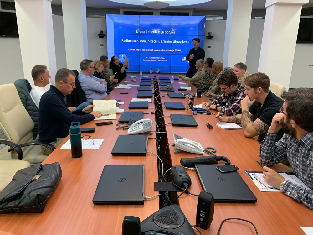 U.S., Bosnia-Herzegovina participate in crisis communication tabletop exercise in Sarajevo