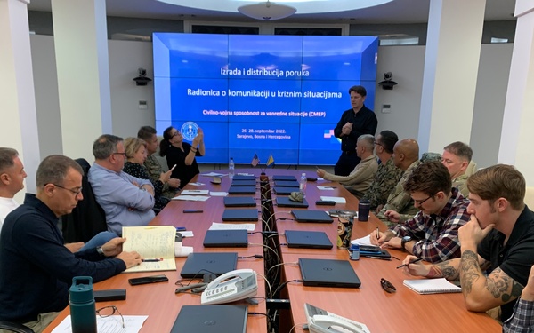 U.S., Bosnia-Herzegovina participate in crisis communication tabletop exercise in Sarajevo
