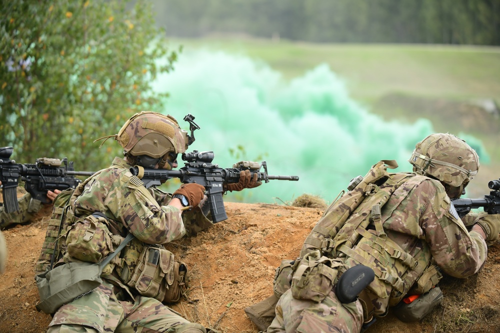 Ground Assault with Sky Soldiers Combined Arms Live Fire Exercise