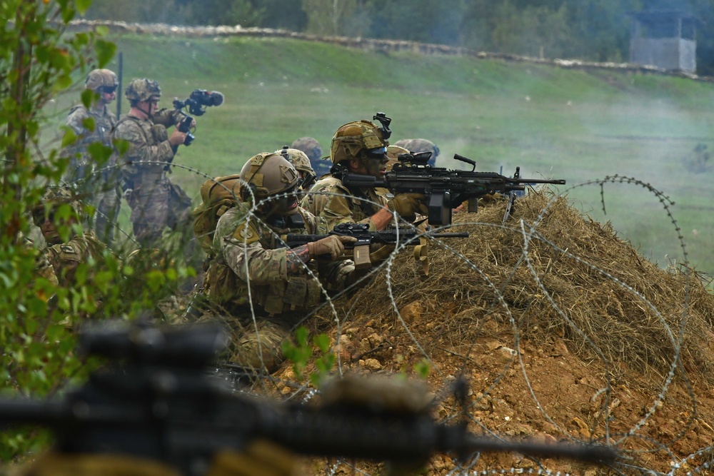 Ground Assault with Sky Soldiers Combined Arms Live Fire Exercise