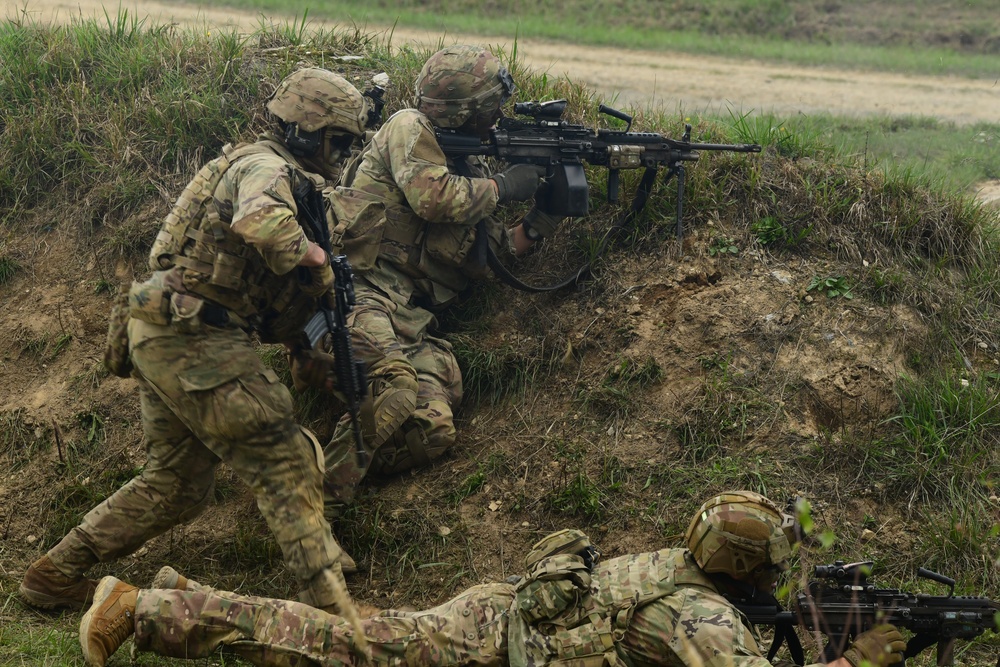 Ground Assault with Sky Soldiers Combined Arms Live Fire Exercise