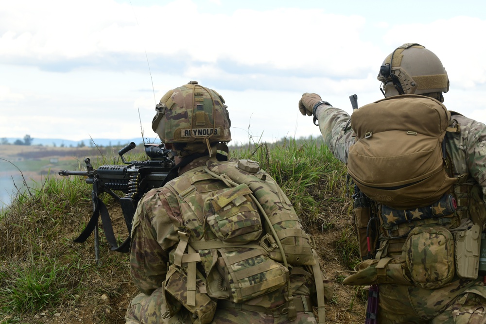 Ground Assault with Sky Soldiers Combined Arms Live Fire Exercise