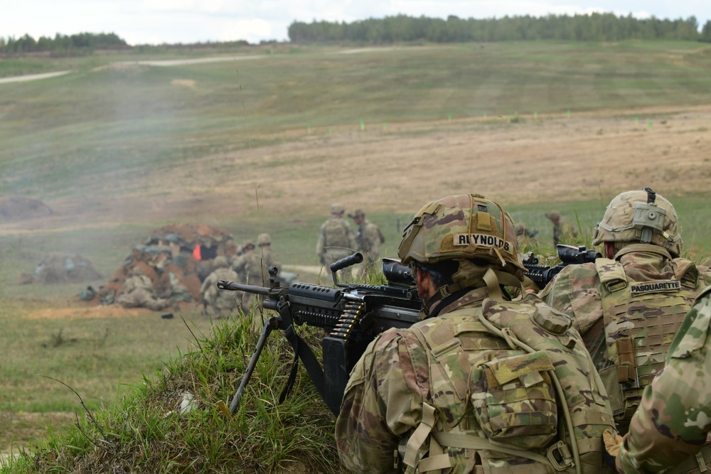 Ground Assault with Sky Soldiers Combined Arms Live Fire Exercise