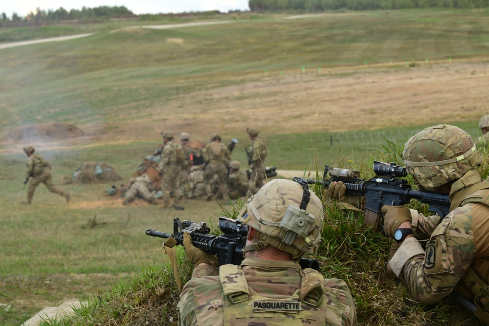 Ground Assault with Sky Soldiers Combined Arms Live Fire Exercise