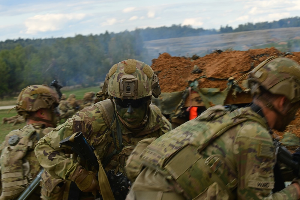 Ground Assault with Sky Soldiers Combined Arms Live Fire Exercise