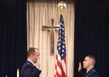 From maintainer stripes to captain bars to chaplain cross, 100th ARW officer follows higher calling to help others