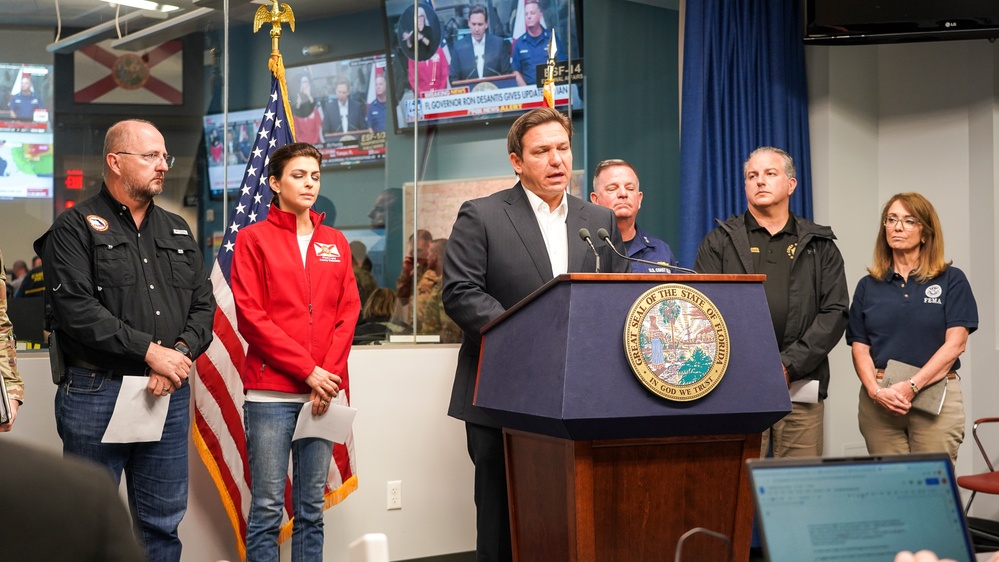 Florida Governor Ron DeSantis Press Briefing on Hurricane Ian