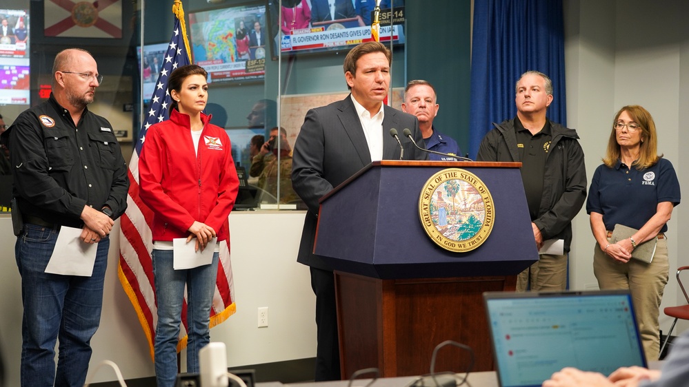 Florida Governor Ron DeSantis Press Briefing on Hurricane Ian