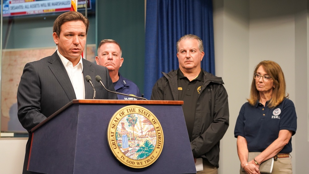 Florida Governor Ron DeSantis Press Briefing on Hurricane Ian