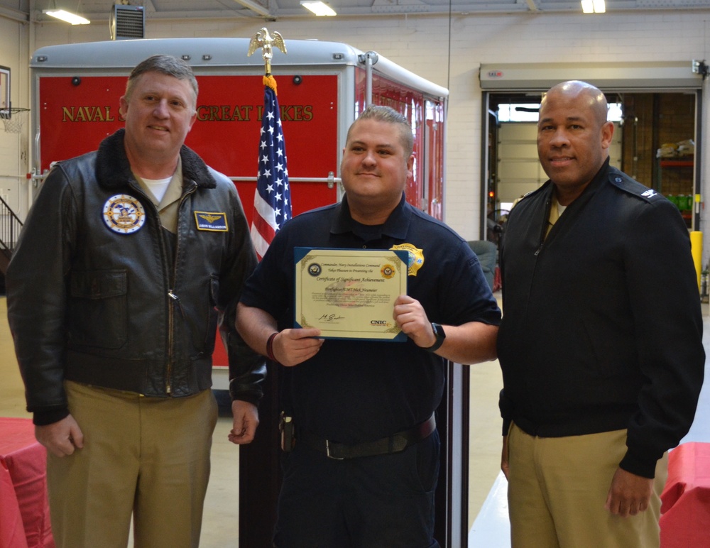 Great Lakes Firefighters Receive Awards