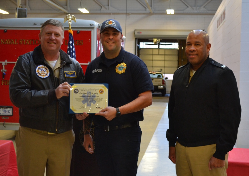 Great Lakes Firefighters Receive Awards