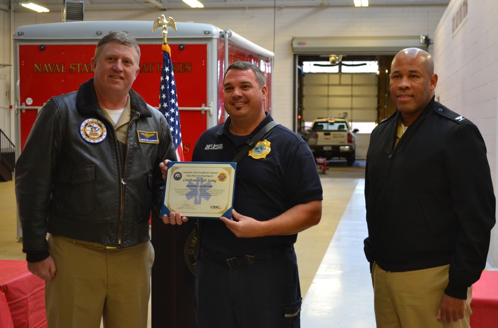 Great Lakes Firefighters Receive Awards