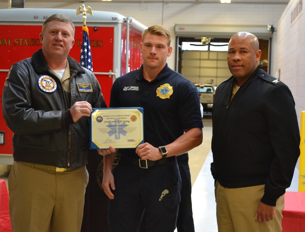 Great Lakes Firefighters Receive Awards