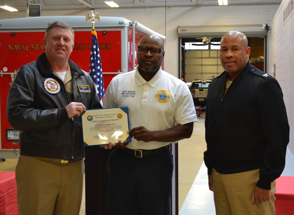 Great Lakes Firefighters Receive Awards