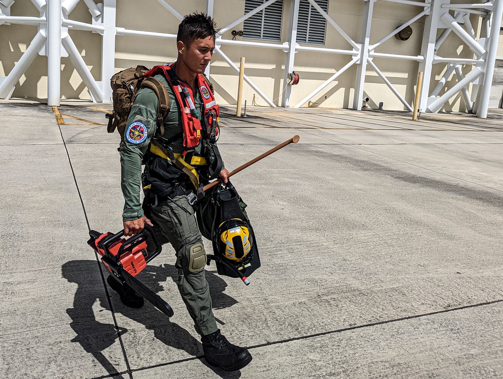 Coast Guard aircrew launches for SAR in wake of Hurricane Ian