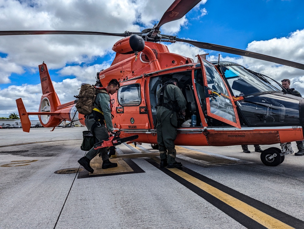 Coast Guard aircrew launches for SAR in wake of Hurricane Ian