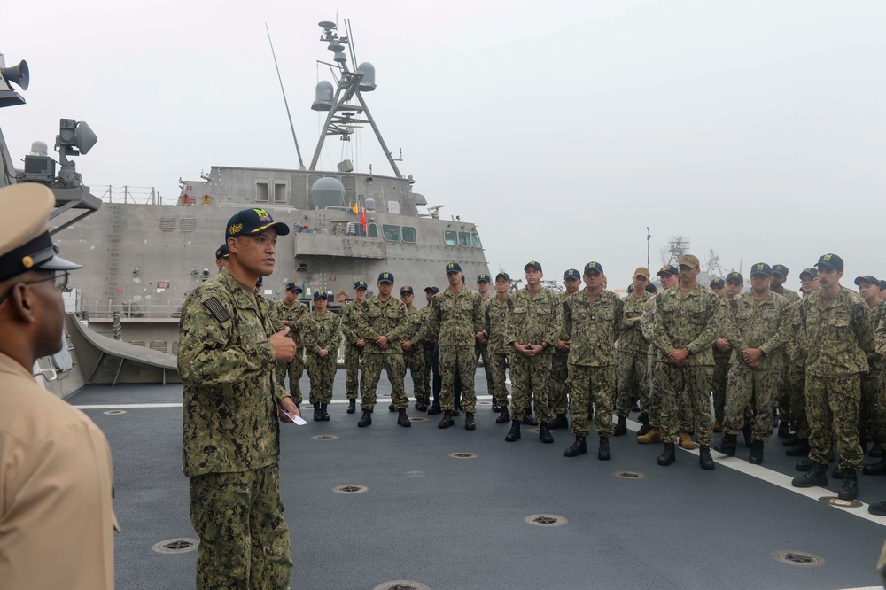 USS Mobile (LCS 26) Holds Exchange of Command