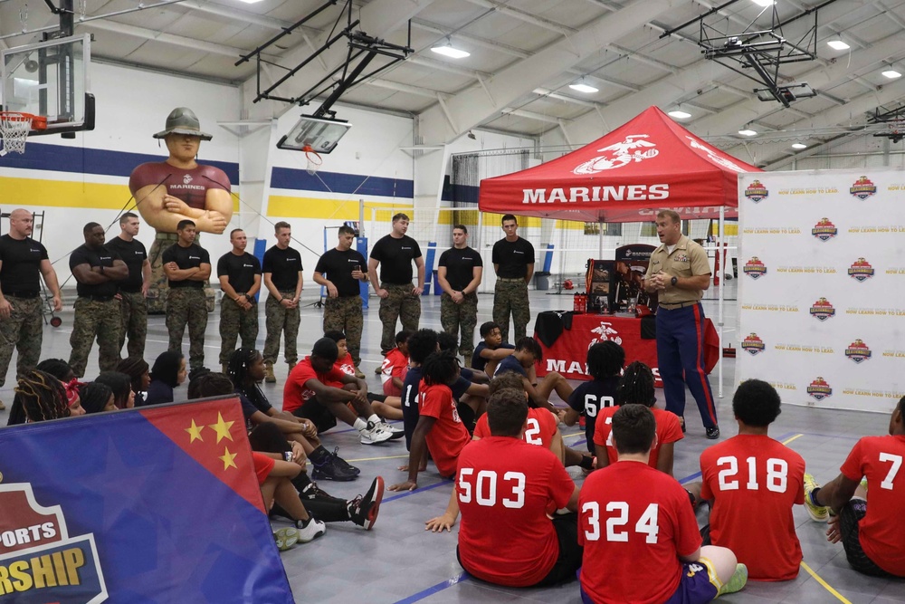 Cleveland Marines at Sports Leadership Academy