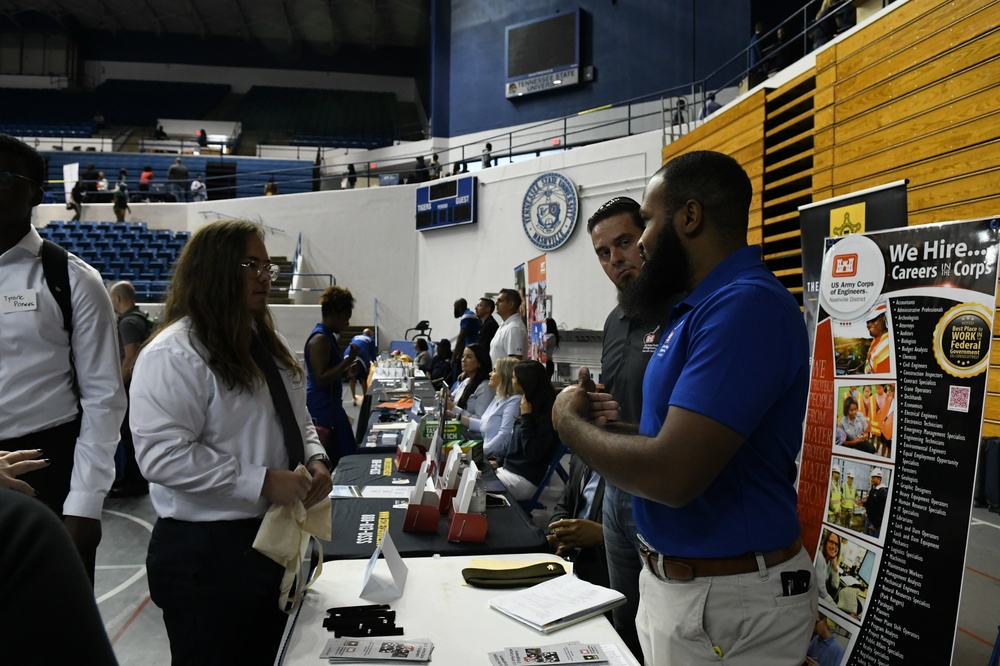 Nashville District recruits future Corps employees at TSU career fair