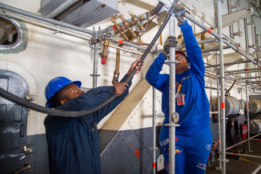 Truman is the flagship of the Harry S. Truman Carrier Strike Group and is currently in port aboard Naval Station Norfolk.