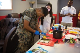 UNFAMILIAR LAND?  NO PROBLEM!  MARINES LEARN JAPANESE CULTURE THROUGH FOOD