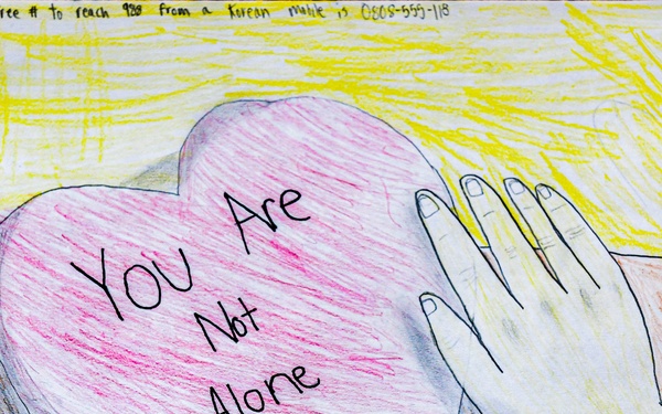 There is HOPE against the wall