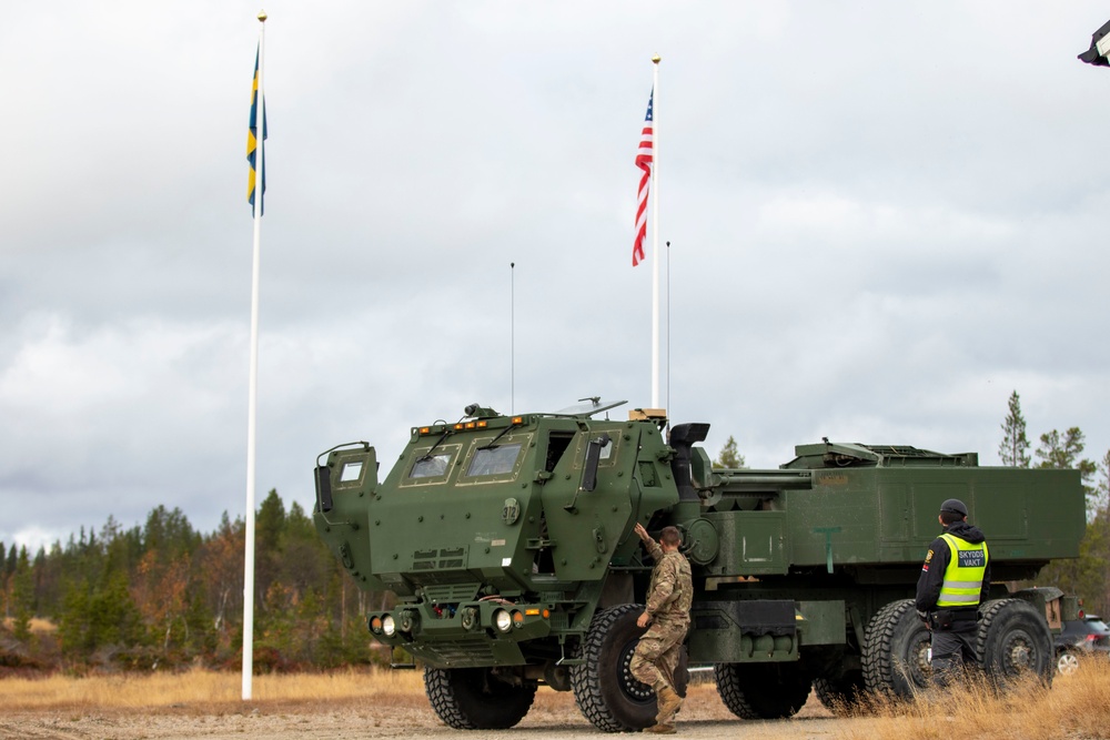 U.S. Army Europe and Africa provides HIMARS for Swedish exercise Nordic Strike 22