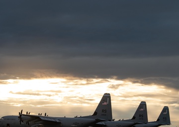 C-130s take off for night sortie during ADR 22-4