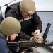 USS Arlington crew-served weapons training