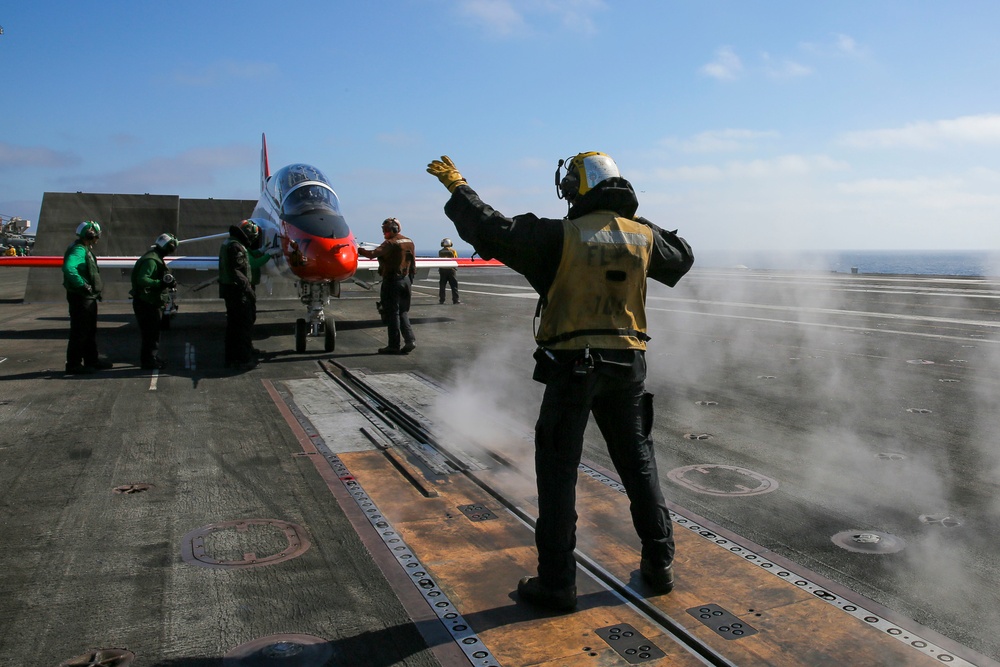 Abraham Lincoln conducts flight operations