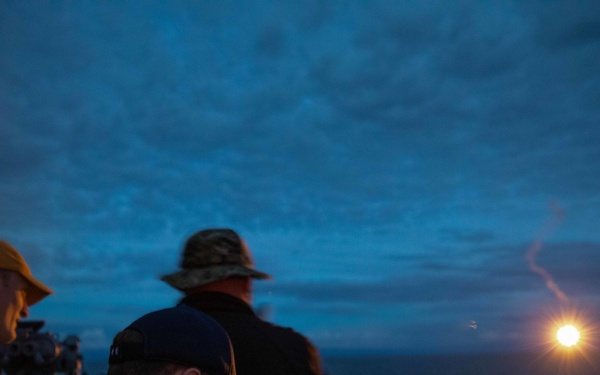 USS Paul Ignatius (DDG 117) Sailors Conduct Flare Training