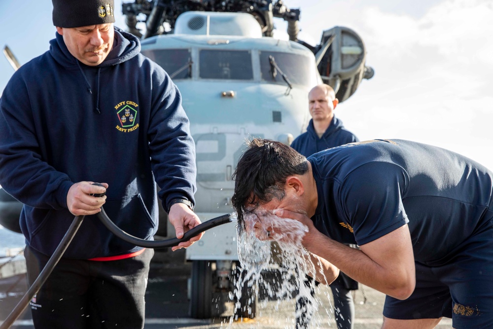 USS Arlington security forces training
