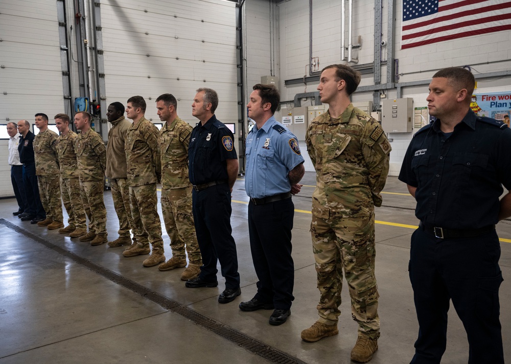 RAF Mildenhall Fire Proclamation signing