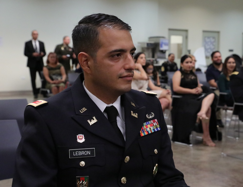 Reaching new heights: 2nd Lt. Lebron is the newest officer in the Army Reserve in Puerto Rico