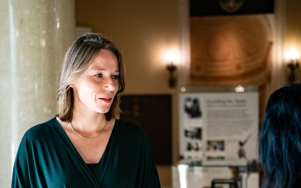 Minister of Interior and Kingdom Affairs for the Netherlands Hanke Bruins Slot Participates in a Public Wreath-Laying at the Tomb of the Unknown Soldier