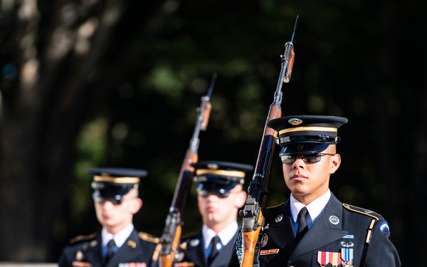 Minister of Interior and Kingdom Affairs for the Netherlands Hanke Bruins Slot Participates in a Public Wreath-Laying at the Tomb of the Unknown Soldier