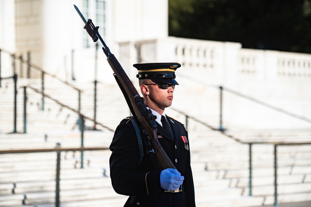 Minister of Interior and Kingdom Affairs for the Netherlands Hanke Bruins Slot Participates in a Public Wreath-Laying at the Tomb of the Unknown Soldier