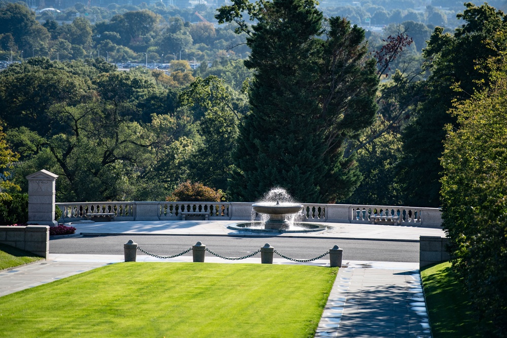 Minister of Interior and Kingdom Affairs for the Netherlands Hanke Bruins Slot Participates in a Public Wreath-Laying at the Tomb of the Unknown Soldier